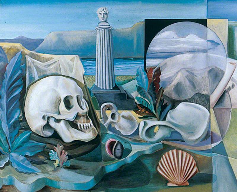 Still Life with Skull, Shell and Column